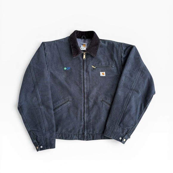 Carhartt Other - Carhartt J001 Detroit Jacket Blanket Lined Faded Black Workwear Vintage XL TALL